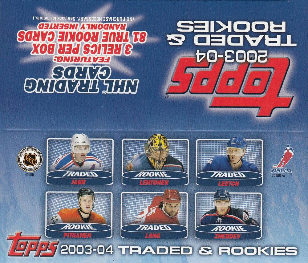 2003-04 Topps Traded and Rookies Retail Box